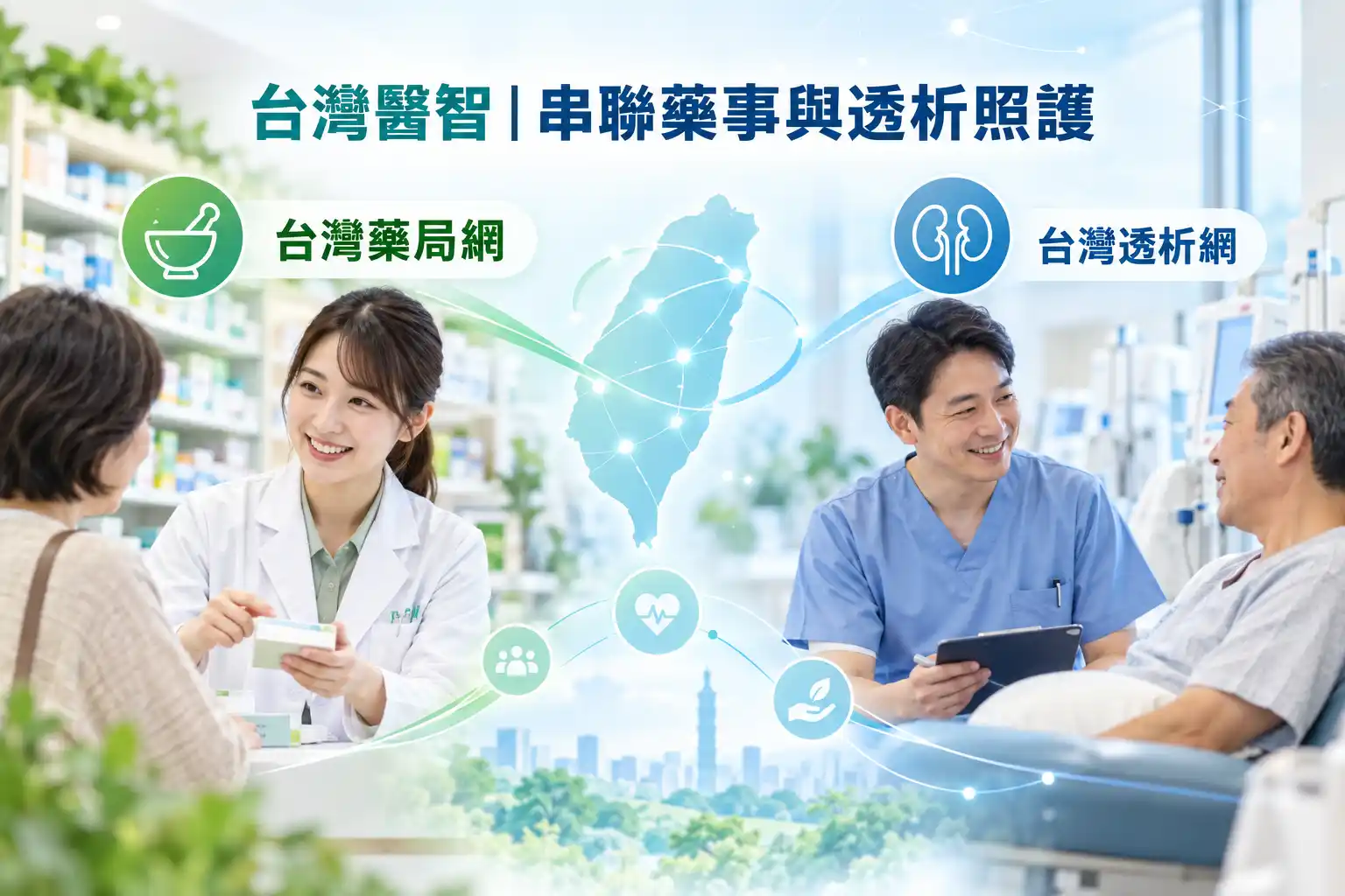 台灣醫智串聯台灣藥局網與台灣透析網